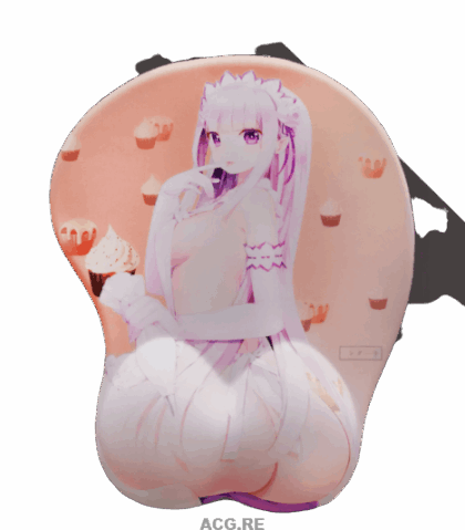Emilia butt 3D Anime Butt Mouse Pad ReZero Starting Life in Another World 3D Butt Mouse Pads
