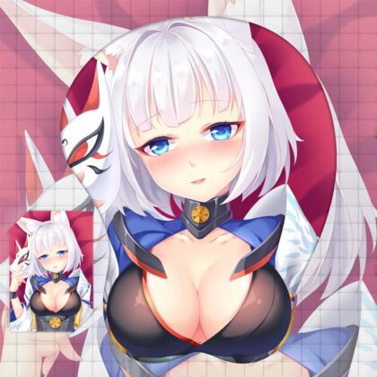 Kaga Boobs Mouse Pad Azur Lane 3D Oppai Breast Anime Mouse Pad