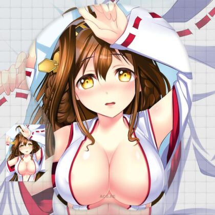 Kongou Boobs Mouse Pad Azur Lane 3D Oppai Breast Anime Mouse Pad