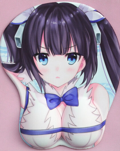 Hestia Oppai Mousepad, Hestia 3D Boobs Anime Mouse Pads Sale
