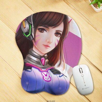 D.Va Mouse Pad Overwatch Game Mouse Pad 3D Oppai Breast Mouse Pads