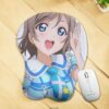 Watanabe You Mouse Pad Love Live Sunshine Anime Mouse Pad 3D Oppai Breast Mouse Pads
