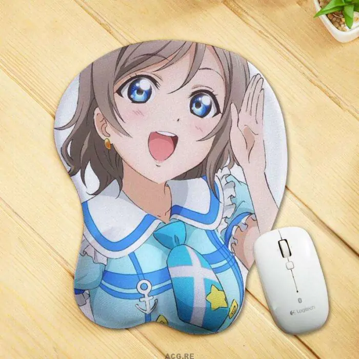 Watanabe You Mouse Pad Love Live Sunshine Anime Mouse Pad 3D Oppai Breast Mouse Pads Watanabe You Mouse Pad Love Live Sunshine Anime Mouse Pad 3D Oppai Breast Mouse Pads