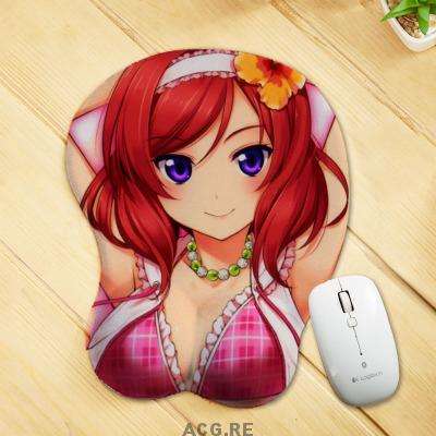 Maki Nishikino Mouse Pad Love Live Anime Mouse Pad Oppai 3D Breast Mouse Pads