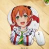 Rin Hoshizora Mouse Pad Love Live Anime Mouse Pad 3D Oppai Breast Mouse Pads