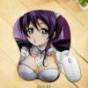 Nozomi Tojo Mouse Pad Love Live Anime Mouse Pad Oppai 3D Breast Mouse Pads