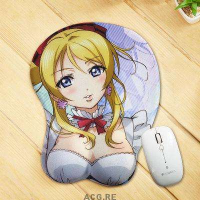 Eli Ayase Mouse Pad Love Live Anime Mouse Pad Oppai 3D Breast Mouse Pads