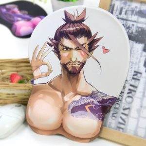 Hanzo Boob Mousepad Overwatch Game Mouse Pad Overwatch Hanzo 3D Mouse Pad