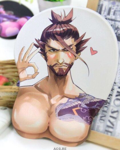 Hanzo Boob Mousepad Overwatch Game Mouse Pad Overwatch Hanzo 3D Mouse Pad