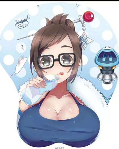 Mei Mouse Pad Overwatch Game Mouse Pad 3D Oppai Breast Mouse Pads