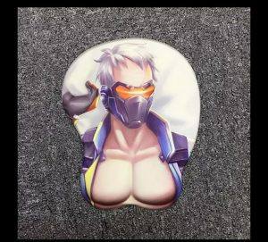 Soldier: 76 Mouse Pad Overwatch Game Mouse Pad Oppai 3D Breast Mouse Pads