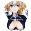 Joan Of Arc Mouse Pad Fate/Apocrypha Game Mouse Pad 3D Oppai Breast Mouse Pads
