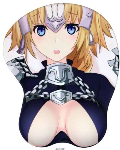 Joan Of Arc Mouse Pad Fate/Apocrypha Game Mouse Pad 3D Oppai Breast Mouse Pads