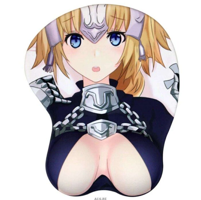 Joan Of Arc Mouse Pad Fate/Apocrypha Game Mouse Pad 3D Oppai Breast Mouse Pads Joan Of Arc Mouse Pad Fate/Apocrypha Game Mouse Pad 3D Oppai Breast Mouse Pads