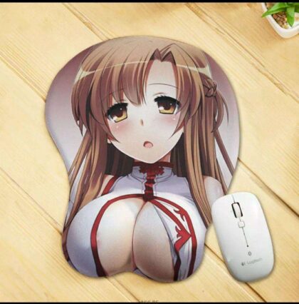 Asuna Mouse Pad Sword Art Online Anime Mouse Pad 3D Oppai Breast Mouse Pads