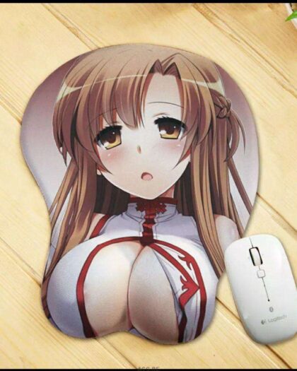 Asuna Mouse Pad Sword Art Online Anime Mouse Pad 3D Oppai Breast Mouse Pads