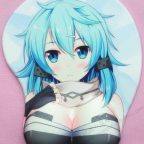 Sinon Mouse Pad Sword Art Online Mouse Pad 3D Oppai Breast Mouse Pads