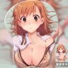 Mikoto Misaka Mouse Pad A Certain Magical Index Anime Mouse Pad 3D Oppai Breast Mouse Pads