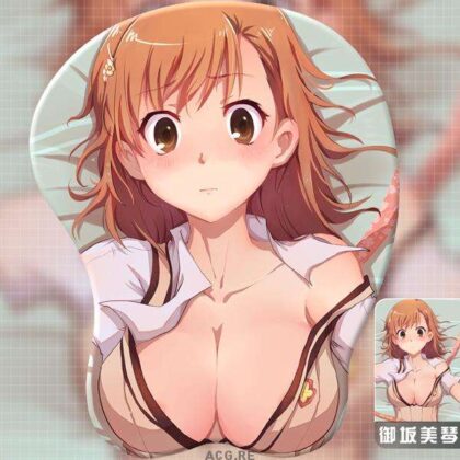Mikoto Misaka Mouse Pad A Certain Magical Index Anime Mouse Pad 3D Oppai Breast Mouse Pads