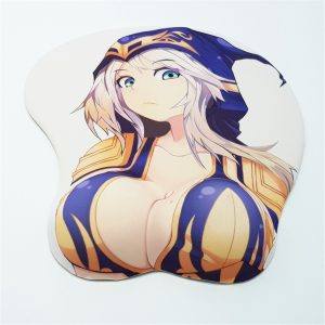 Ashe Mouse Pad League Of Legends Game Mouse Pad 3D Oppai Mouse Pads (3)
