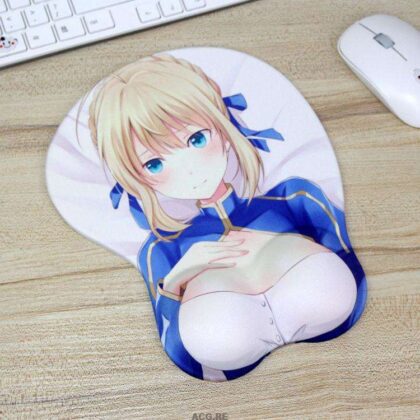 Saber 3D Anime Mouse Pad Fate 3D Boobs Anime Mouse Pad