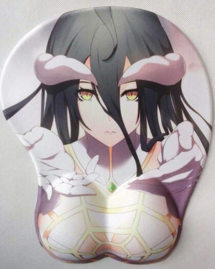 Albedo 3D Anime Boobs Mouse Pad Overlord 2.8CM Height 3D Breast Oppai Mouse Pads