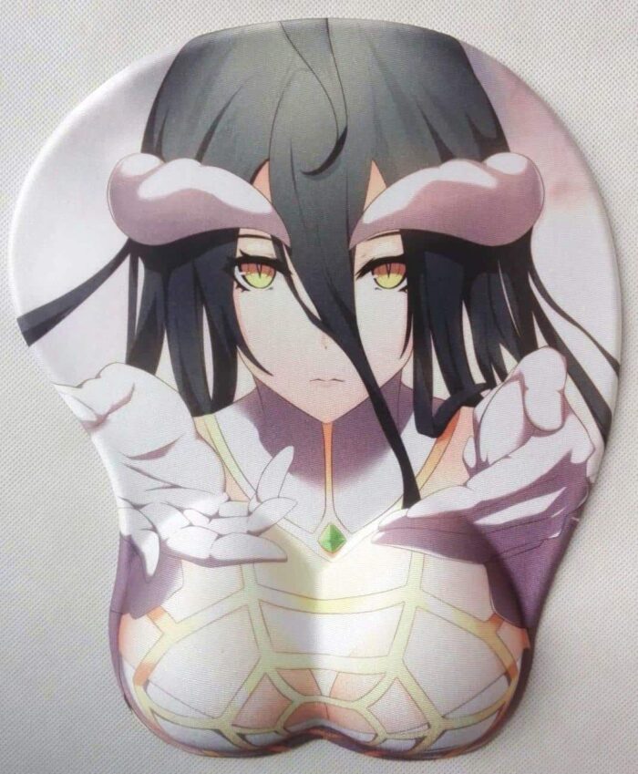 Albedo Overlord 2.8CM Height Albedo 3D Anime Boobs Mouse Pad Overlord 2.8CM Height 3D Breast Oppai Mouse Pads
