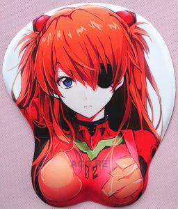Asuka Langley Soryu 3D Anime Boobs Mouse Pad EVA-Q 2.8CM Height 3D Breast Oppai Mouse Pads