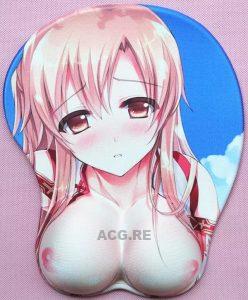 Sword Art Online Asuna 3D Oppai Breast Anime Mouse Pad