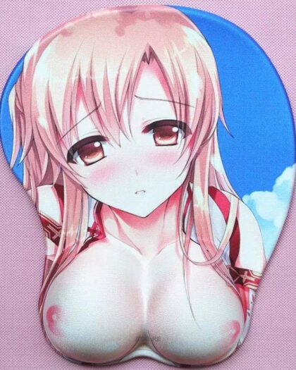 Sword Art Online Asuna 3D Oppai Breast Anime Mouse Pad