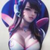 D.VA 3D Anime Boobs Mouse Pad Overwatch 2.8CM Height 3D Breast Oppai Mouse Pads
