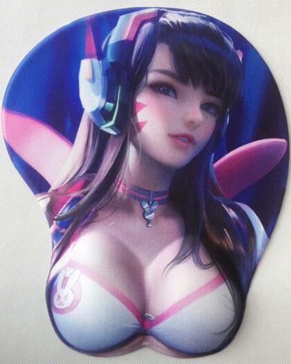 D.VA 3D Anime Boobs Mouse Pad Overwatch 2.8CM Height 3D Breast Oppai Mouse Pads