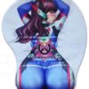 Overwatch D.VA 2Way 3D Oppai Breast Game Mouse Pad