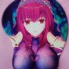 Fate Grand Order FGO Scáthach 3D Oppai Breast Game Mouse Pad