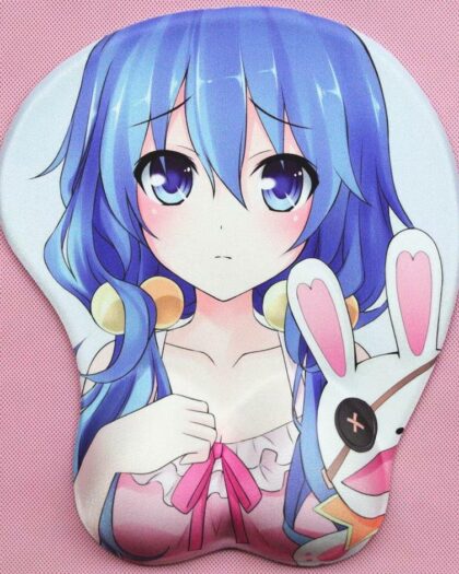 Himekawa Yoshino 3D Anime Boobs Mouse Pad Date A Live 2Way 3D Breast Oppai Mouse Pads