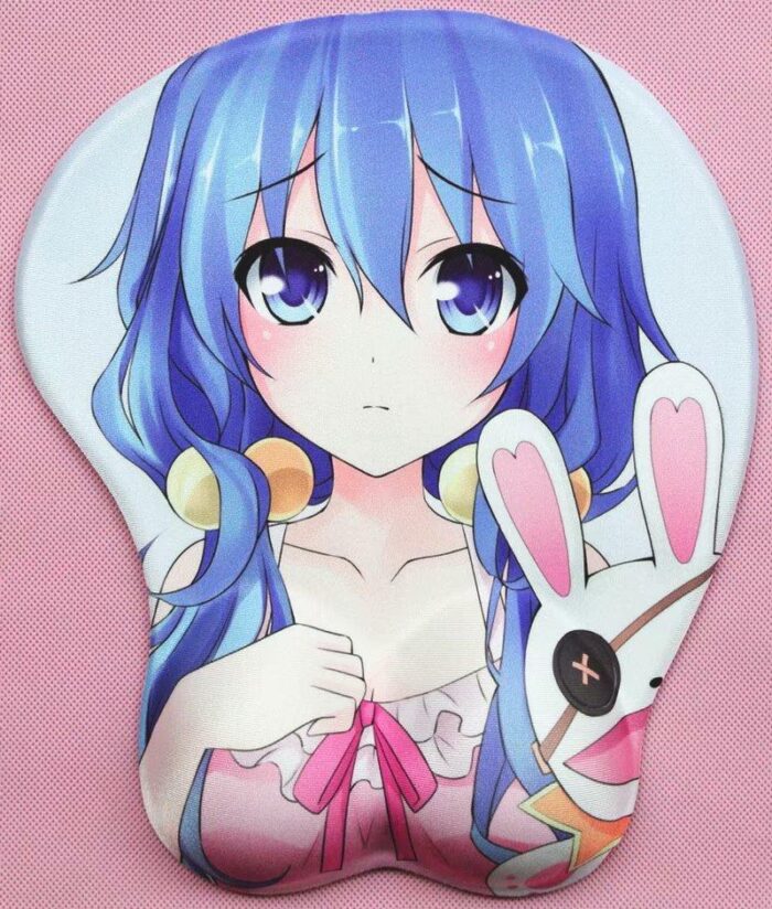 Himekawa Yoshino Date A Live 2Way 2.8CM Height Himekawa Yoshino 3D Anime Boobs Mouse Pad Date A Live 2Way 3D Breast Oppai Mouse Pads