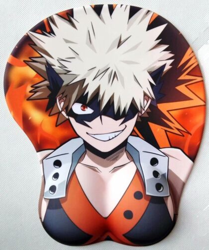 My Hero Academia Katsuki Bakugo 2Way 3D Oppai Breast Anime Mouse Pad