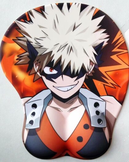 My Hero Academia Katsuki Bakugo 2Way 3D Oppai Breast Anime Mouse Pad