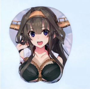Kongou 3D Anime Boobs Mouse Pad Kantai Collection KanColle 3D Breast Oppai Mouse Pads