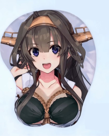 Kongou 3D Anime Boobs Mouse Pad Kantai Collection KanColle 3D Breast Oppai Mouse Pads