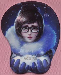 Mei 3D Anime Boobs Mouse Pad Overwatch 2.8CM Height 3D Breast Oppai Mouse Pads