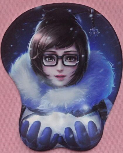 Mei 3D Anime Boobs Mouse Pad Overwatch 2.8CM Height 3D Breast Oppai Mouse Pads