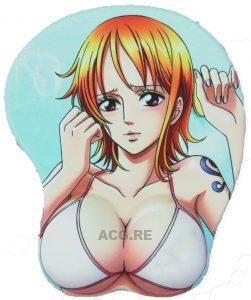 One Piece Nami 2Way 3D Oppai Breast Anime Mouse Pad