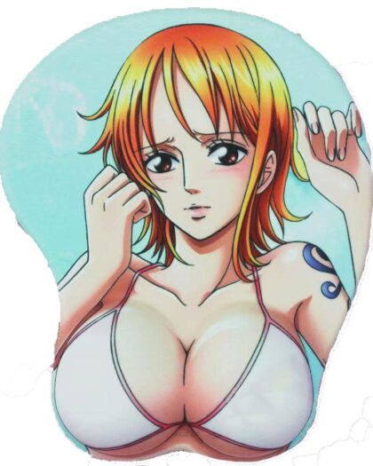 One Piece Nami 2Way 3D Oppai Breast Anime Mouse Pad
