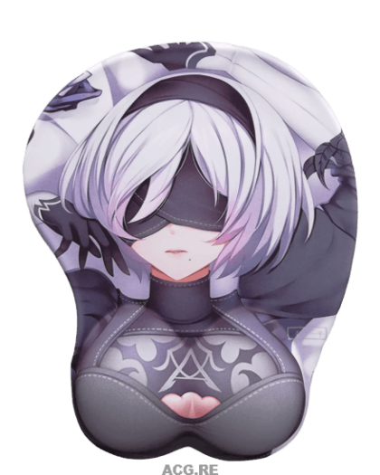 NieR Automata 2B 3D Anime Boobs Mouse Pad Breast Boobs (2) 3D Breast Oppai Mouse Pads