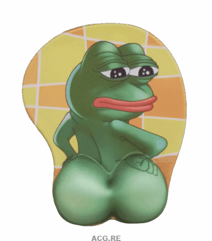 Pepe the Frog 3D Anime Butt Mouse Pad