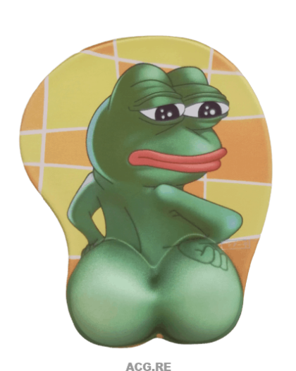 Pepe the Frog 3D Anime Butt Mouse Pad