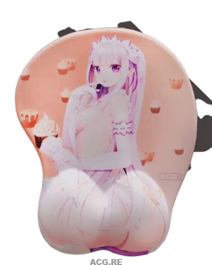 Emilia butt 3D Anime Butt Mouse Pad ReZero Starting Life in Another World 3D Butt Mouse Pads