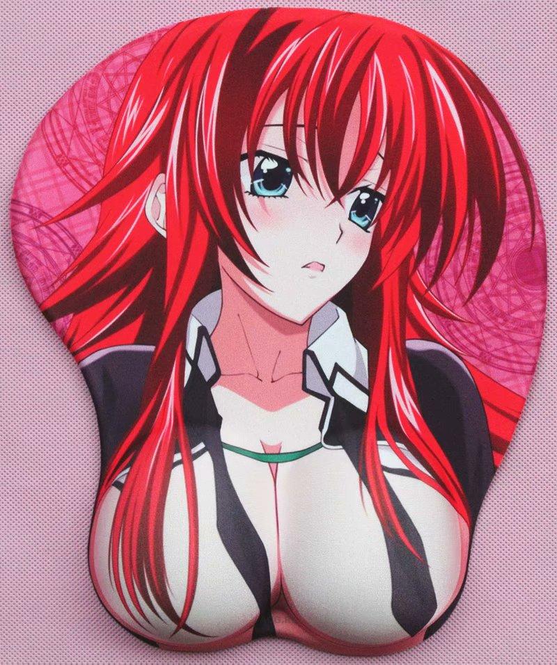 High School DxD Rias Gremory 3D Breast Oppai Mouse Pads. 