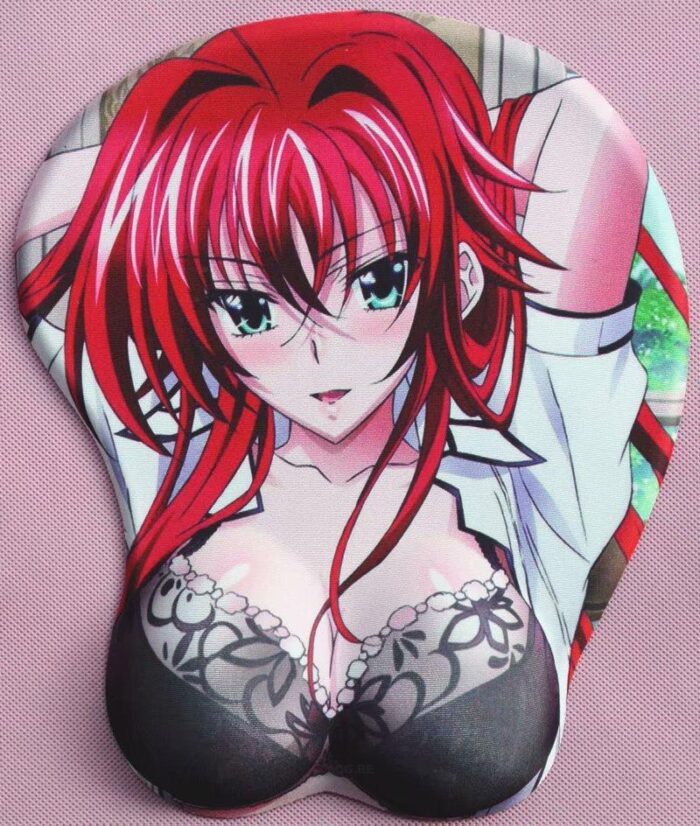 Rias Gremory High School D×D 2.8CM Height Rias Gremory 3D Anime Boobs Mouse Pad High School D×D 3D Breast Oppai Mouse Pads